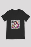 Kendrick Lamar Baskılı Unisex Siyah V Yaka Tişört