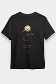 Ketamin Molekülü Baskılı Unisex Siyah Tişört - Tshirt