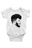 Khalid Baskılı Beyaz Unisex Bebek Body - Zıbın