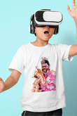Khalid Baskılı Beyaz Unisex Beyaz Çocuk Tişört - Tshirt
