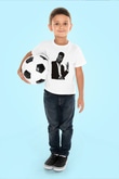 Khalid Baskılı Beyaz Unisex Beyaz Çocuk Tişört - Tshirt