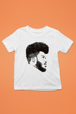 Khalid Baskılı Beyaz Unisex Beyaz Çocuk Tişört - Tshirt
