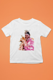 Khalid Baskılı Beyaz Unisex Beyaz Çocuk Tişört - Tshirt