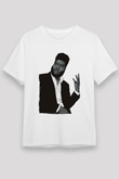Khalid Baskılı Unisex Beyaz Tişört - Tshirt
