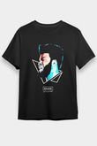 Khalid Baskılı Unisex Siyah Tişört - Tshirt