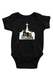 Khruanybin Baskılı Unisex Siyah Bebek Body - Zıbın