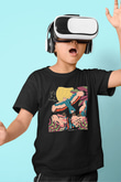 Khruanybin Baskılı Unisex Siyah Çocuk Tişört - Tshirt