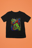 Khruanybin Baskılı Unisex Siyah Çocuk Tişört - Tshirt