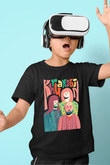 Khruanybin Baskılı Unisex Siyah Çocuk Tişört - Tshirt