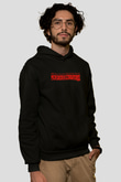 Khruanybin Baskılı Unisex Siyah Kapüşonlu Sweatshirt