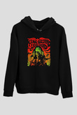 Khruanybin Baskılı Unisex Siyah Kapüşonlu Sweatshirt