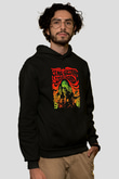 Khruanybin Baskılı Unisex Siyah Kapüşonlu Sweatshirt