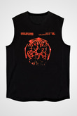 Khruanybin Baskılı Unisex Siyah Kolsuz Tişört - Tshirt