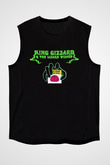 Khruanybin Baskılı Unisex Siyah Kolsuz Tişört - Tshirt