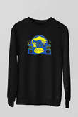 Khruanybin Baskılı Unisex Siyah Sweatshirt