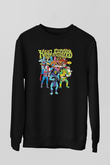 Khruanybin Baskılı Unisex Siyah Sweatshirt