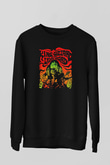 Khruanybin Baskılı Unisex Siyah Sweatshirt