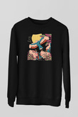 Khruanybin Baskılı Unisex Siyah Sweatshirt