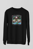 Khruanybin Baskılı Unisex Siyah Sweatshirt