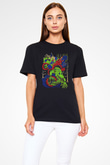 Khruanybin Baskılı Unisex Siyah Tişört - Tshirt