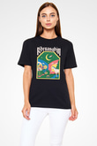 Khruanybin Baskılı Unisex Siyah Tişört - Tshirt