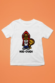 Kid Cudi Baskılı Beyaz Unisex Çocuk Tişört