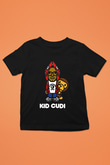 Kid Cudi Baskılı Siyah Unisex Çocuk Tişört