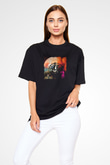 Kid Cudi Baskılı Unisex Oversize Siyah Tişört