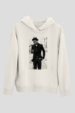 Kid Cudi Beyaz Unisex Kapşonlu Sweatshirt
