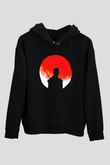 Kid Cudi Siyah Unisex Kapüşonlu Sweatshirt