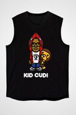 Kid Cudi Siyah Unisex Kolsuz Tişört