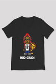 Kid Cudi Siyah Unisex V Yaka Tişört T-Shirt