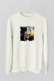 Kid 'n Play Baskılı Unisex Beyaz Sweatshirt