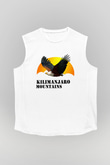 Kilimanjaro Beyaz Unisex Kolsuz Tişört