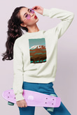 Kilimanjaro Beyaz Unisex Sweatshirt