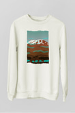 Kilimanjaro Beyaz Unisex Sweatshirt