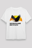 Kilimanjaro Beyaz Unisex Tişört T-Shirt - TişörtFabrikası