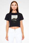 Kilimanjaro Siyah  Crop Top Tişört