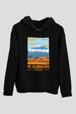 Kilimanjaro Siyah Unisex Hoodie