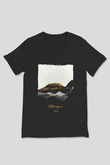 Kilimanjaro Siyah Unisex V Yaka Tişört