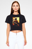 Killzone Siyah  Crop Top Tişört