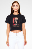Killzone Siyah  Crop Top Tişört