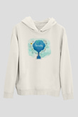 Kimya Formülleri Baskılı Unisex Beyaz Hoodie