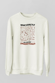 Kimya Formülleri Baskılı Unisex Ekru Sweatshirt