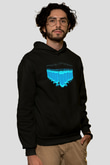 Kimyager Siyah Unisex Kapşonlu Sweatshirt
