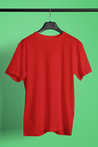 Kırmızı Basic Unisex Tişört T-Shirt - TişörtFabrikası