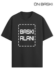 Kişiye Özel Oversize Siyah Unisex Tişört | Oversize Tişört Tasarla