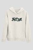 Kittie Baskılı Beyaz Unisex Kapüşonlu Sweatshirt