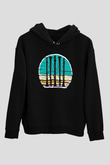 Klarnetçi Siyah Unisex Kapüşonlu Sweatshirt