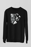 Klarnetçi Siyah Unisex Sweatshirt